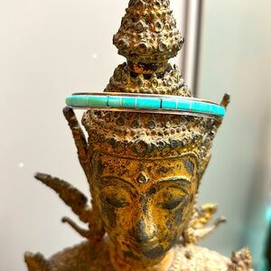 Zuni N.H Sterlingv.dewa turquoise cuff